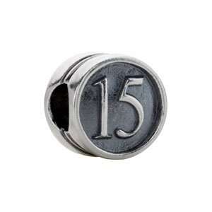  Kera Year 15 Quincenera Cylinder Bead/Sterling Silver 