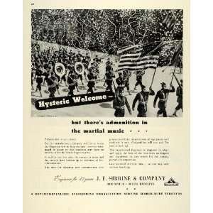   Band Ticker Tape Parade WWII   Original Print Ad