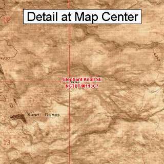  USGS Topographic Quadrangle Map   Elephant Knoll SE, Utah 