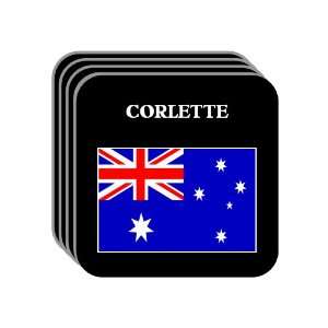  Australia   CORLETTE Set of 4 Mini Mousepad Coasters 