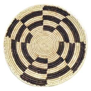  Hand Woven African Basket, 13.5 Inches, #54, Straw Basket 
