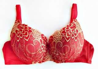 NEW SEXY LACEY Unique Floral Peacock Design Push up Bra  