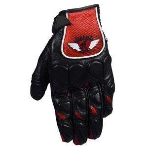   Rocket Womens Mesh Yamaha Luv Gloves   X Small/Candy Red Automotive