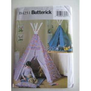 Butterick Pattern 4251 Childrens Teepee and Mat One Size 