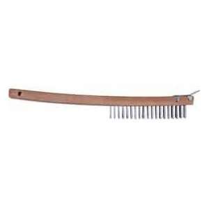   14 3 X 19 Row Tempered Steel Wire Brush With Scraper 