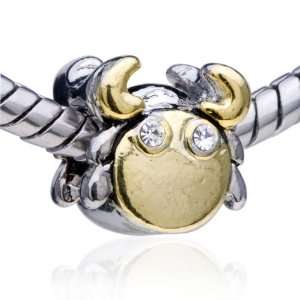 com Pandora Style Bead Crab European Charm Bead Fits Pandora Bracelet 