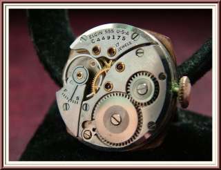   Vintage ELGIN Rose Gold Rare Buckle Lug Watch   10k gf Stunning Piece