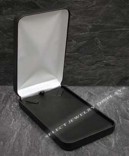 Black Faux Leather Necklace Jewelry Gift Box Display !!  