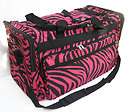pink zebra luggage  