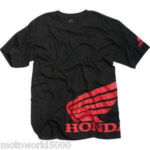 Honda Big SideWings One Industries Black Red T Shirt  