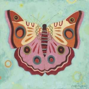 Aqua Peace Butterfly Canvas Reproduction
