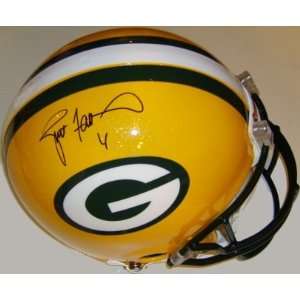 Brett Favre Signed Packers Proline Helmet:  Sports 