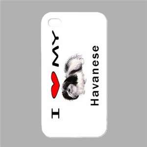  I Love My Havanese White Iphone 4 and Iphone 4s Case 