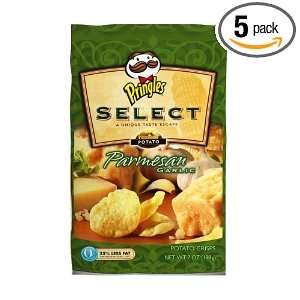 Pringles Select Potato Crisps, Parmesan Garlic, 7 Ounce Bags (Pack of 