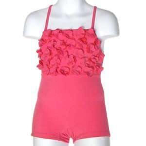 Submarine Swimsuit One piece Romper with Pink Flowers   Size 18 Months