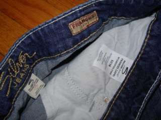   SILVER *FRANCES CAPRI* Cropped Jeans Capris 18 x 26.5 Thick Stitch EUC