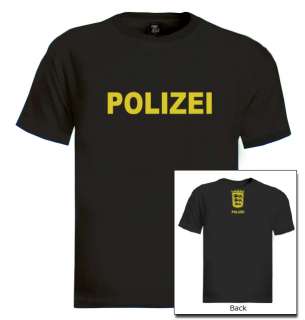 Polizei XL T Shirt german police cops security guard  