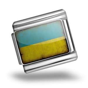  Italian Charms Original Ukraine Flag Bracelet Link 
