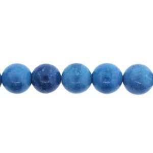  Blue Jade  Ball Plain   12mm Diameter, No Grade   Sold by 16 Inch 