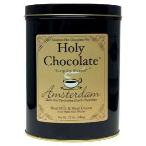 Holy Chocolate Gourmet Instant Drinking Chocolate   Amsterdam 12oz 