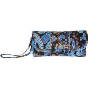Stephanie Dawn The Convertible Wallet   Mocha Paisley * New Quilted 