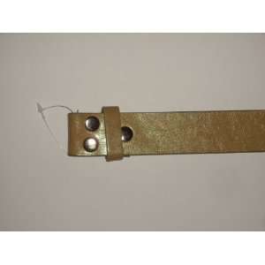   Beige TAN Leather Snap Belt Sizes S M L Xl Adult 1x: Everything Else