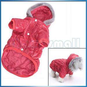  Winter Front Snaps Puffy Coat Jacket Apparel Clothing Red S #3077