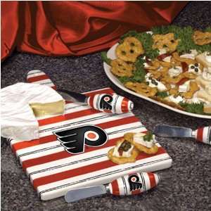 Philadelphia Flyers NHL Ceramic Cheese Board Set  Sports 