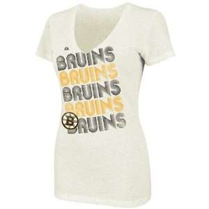 Majestic Boston Bruins Womens City Pretty Confetti Premium T Shirt 