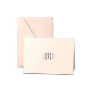  Pink Mist Personalized Note with Monogram