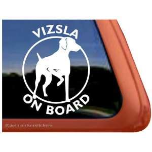  Vizsla On Board Dog Vinyl Window Decal Sticker Automotive