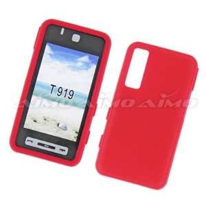  Samsung Behold T919 Soft Silicone Protector Skin Case Red 