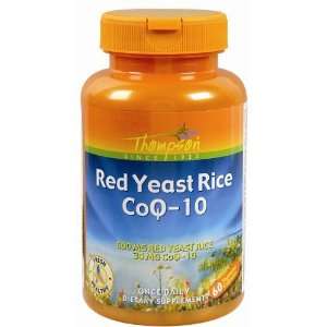  Thompson Red Yeast Rice CoQ 10 60 vegetarian capsules Health 