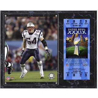 Mounted Memories New England Patriots Super Bowl XXXIX Tedy Bruschi 