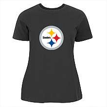 Pittsburgh Steelers Womens Plus Size Custom Short Sleeve T Shirt 