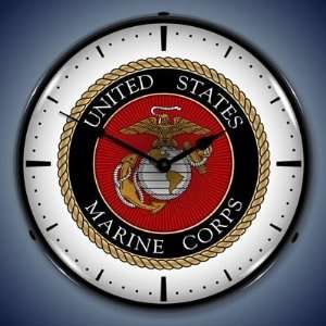  United States Marine Corps Lighted Wall Clock: Home 