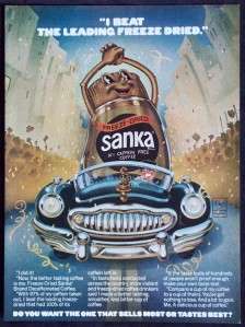 Vintage Magazine Print Ad Sanka Decaffeinated Coffee  