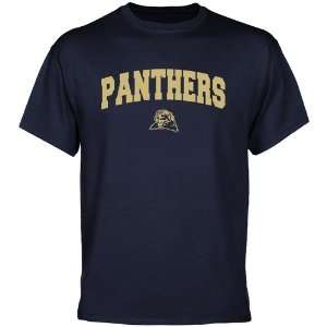 Pittsburgh Panthers Navy Blue Mascot Arch T shirt  Sports 