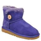 Kids UGG  Mini Bailey Button Pre/G Blueberry Shoes 