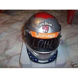  Michael Andretti Autographed Mini Helmet Indy Agr 