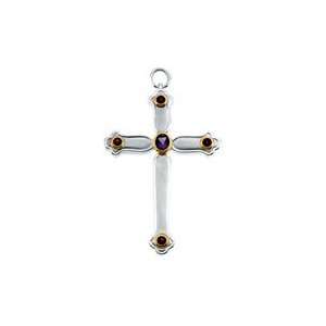  Amethyst And Mozambique Garnet Pectoral Cross Jewelry