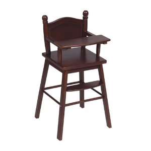   : New   Doll High Chair   Espresso Case Pack 2   535898: Toys & Games