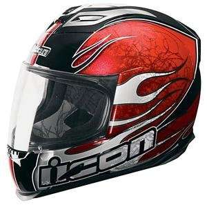  Icon Airframe Claymore Helmet   Medium/Red: Automotive