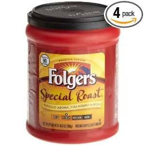 Folgers Coffee Ground Special Roast, 10.3 Ounce Packages (Pack of 4 