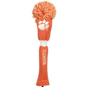  Clemson Tigers Orange Pompom Golf Headcover: Sports 