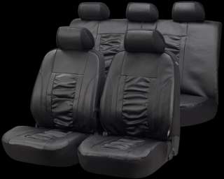 Sitzbezüge aus Kunstleder schwarz Audi A4  
