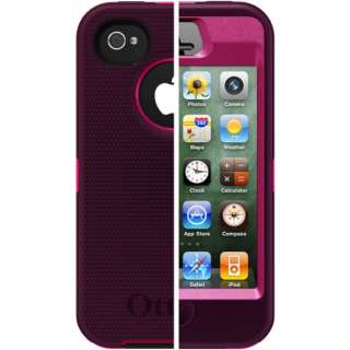 PEONY PINK/DEEP PLUM OTTERBOX DEFENDER CASE FOR APPLE IPHONE 4 4 G 4S 