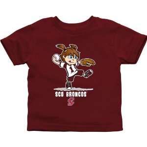 Santa Clara Broncos Toddler Girls Softball T Shirt   Cardinal
