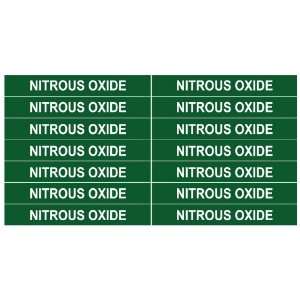 NITROUS OXIDE ____Gas Pipe Tubing Labels__ 3/8 