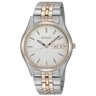   Classic Two Tone Stainless Steel White Dial Watch Seiko Watches